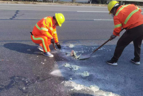 通辽公路下沉注浆加固
